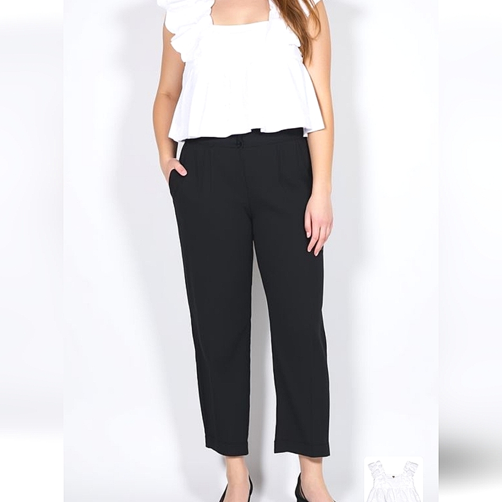 Sag Harbor Black Vintage Pants Trousers 16 Petite